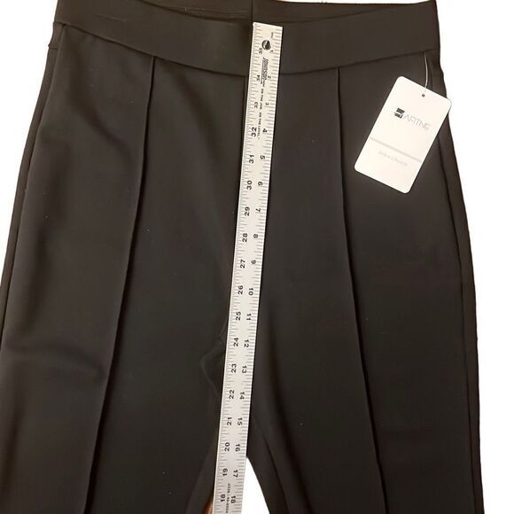 Afitne womens pants Size M‎ work workout high waist bootcut black  pull on NWT - Picture 6 of 7